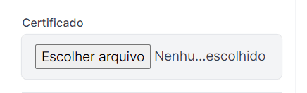 adicionar certificado rifaweb